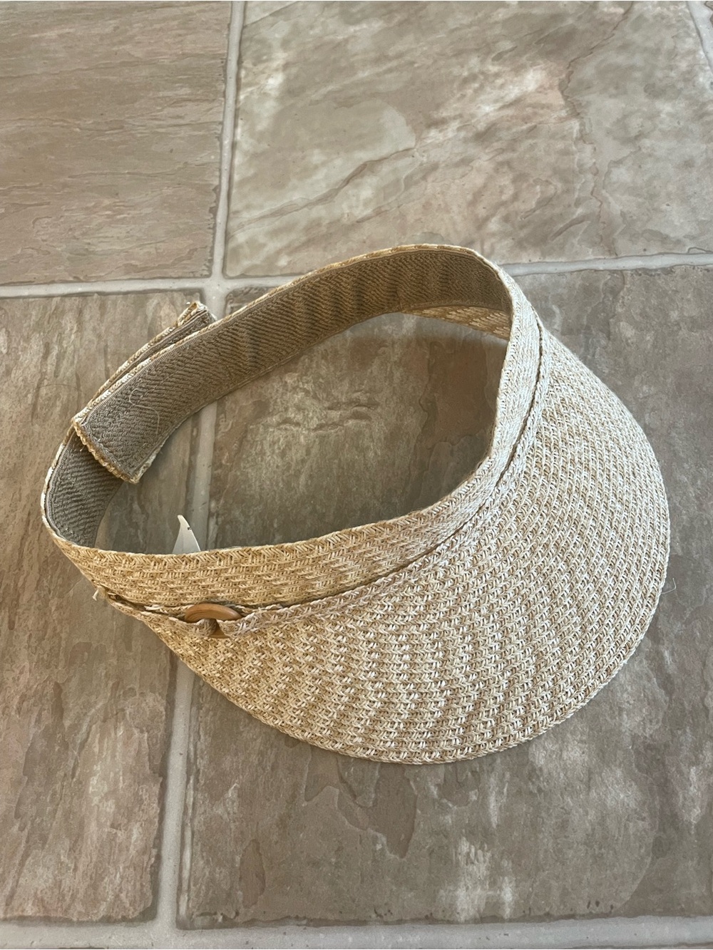 croft & barrow Natural Straw Visor